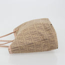 FENDI Zucca Canvas Tote Bag Beige Pink 8BH137 Auth BA14893-4
