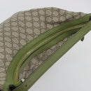 GUCCI GG Supreme Shoulder Bag PVC Leather Beige Gold Tone 309618 Auth BA14895A-6