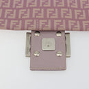 FENDI Zucchino Canvas Mamma Baguette Shoulder Bag Purple 8BT075 Auth BA14896A-16