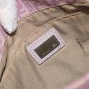 FENDI Zucchino Canvas Mamma Baguette Shoulder Bag Purple 8BT075 Auth BA14896A-17