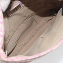 FENDI Zucchino Canvas Mamma Baguette Shoulder Bag Purple 8BT075 Auth BA14896A-18