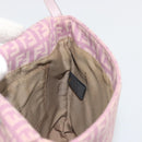 FENDI Zucchino Canvas Mamma Baguette Shoulder Bag Purple 8BT075 Auth BA14896A-19