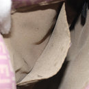 FENDI Zucchino Canvas Mamma Baguette Shoulder Bag Purple 8BT075 Auth BA14896A-21