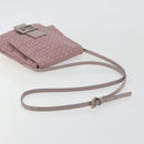 FENDI Zucchino Canvas Mamma Baguette Shoulder Bag Purple 8BT075 Auth BA14896A-7