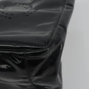 CHANEL Chain Tote Bag Patent Black Silver CC Auth BA14897-15