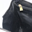 CELINE Macadam Tote Bag PVC Leather Black Gold Tone Auth BA14899-20