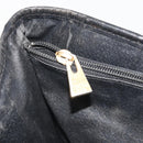 CELINE Macadam Tote Bag PVC Leather Black Gold Tone Auth BA14899-21
