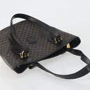 CELINE Macadam Tote Bag PVC Leather Black Gold Tone Auth BA14899-6
