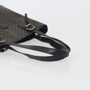 CELINE Macadam Tote Bag PVC Leather Black Gold Tone Auth BA14899-7
