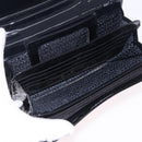 Gianni Versace Medusa Hand Bag Patent Black Gold Tone Auth BA14906A-10