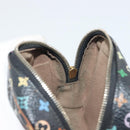LOUIS VUITTON Monogram Multicolor Trousse Wapity Pouch Black M58034 Auth BA14908-18