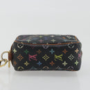 LOUIS VUITTON Monogram Multicolor Trousse Wapity Pouch Black M58034 Auth BA14908-6