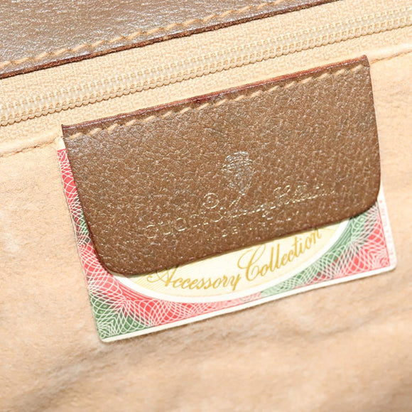 GUCCI GG Supreme Shoulder Bag PVC Beige Gold 118 02 050 Auth BA1491