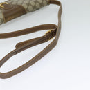 GUCCI GG Supreme Shoulder Bag PVC Beige Gold 118 02 050 Auth BA1491-7