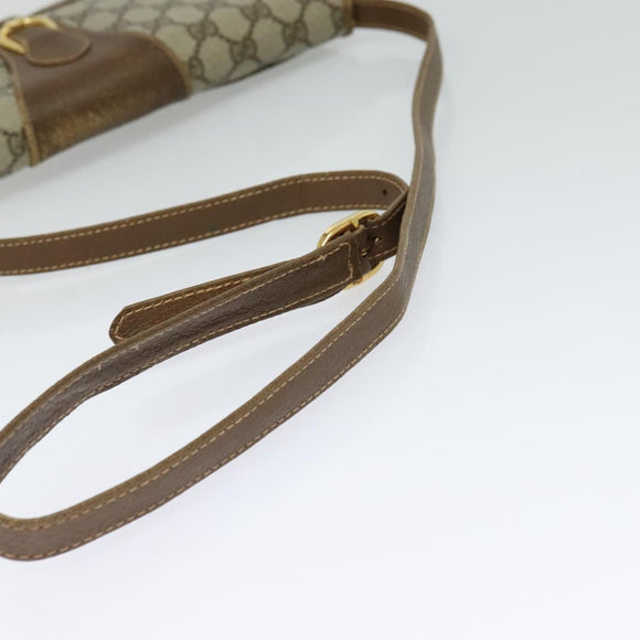 GUCCI GG Supreme Shoulder Bag PVC Beige Gold 118 02 050 Auth BA1491