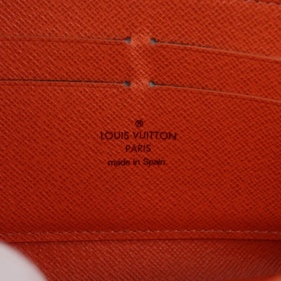 LOUIS VUITTON Monogram Multicolor Zippy Wallet White Orange M60241 Auth BA14910V