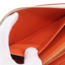 LOUIS VUITTON Monogram Multicolor Zippy Wallet White Orange M60241 Auth BA14910V-19