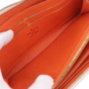 LOUIS VUITTON Monogram Multicolor Zippy Wallet White Orange M60241 Auth BA14910V-20
