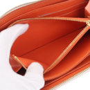LOUIS VUITTON Monogram Multicolor Zippy Wallet White Orange M60241 Auth BA14910V-10