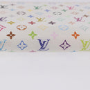 LOUIS VUITTON Monogram Multicolor Zippy Wallet White Orange M60241 Auth BA14910V-7