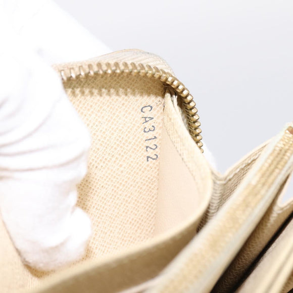 LOUIS VUITTON Damier Azur Zippy Wallet Long Wallet N60019 LV Auth BA14914