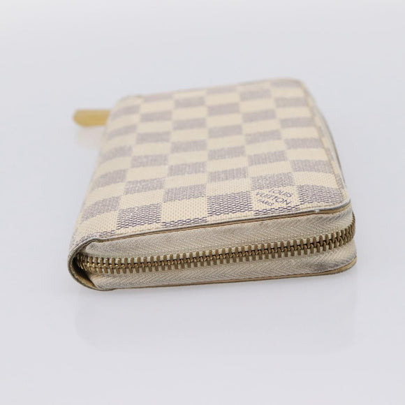 LOUIS VUITTON Damier Azur Zippy Wallet Long Wallet N60019 LV Auth BA14914
