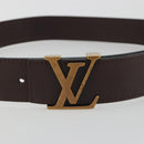 LOUIS VUITTON Utah Ceinture LV Initials Belt ""80/32"" M6902U Auth BA14918-5