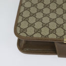 GUCCI GG Supreme Shoulder Bag PVC Beige Gold Auth BA1492-16