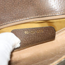 GUCCI GG Supreme Shoulder Bag PVC Beige Gold Auth BA1492-12