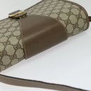 GUCCI GG Supreme Shoulder Bag PVC Beige Gold Auth BA1492-6