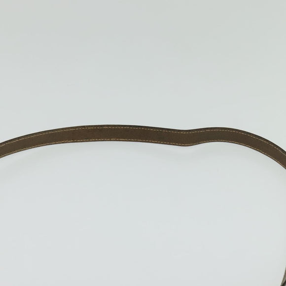 GUCCI GG Supreme Shoulder Bag PVC Beige Gold Auth BA1492