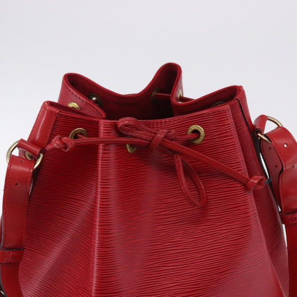 LOUIS VUITTON Epi Noe Shoulder Bag Red M44007 LV Auth BA14922A