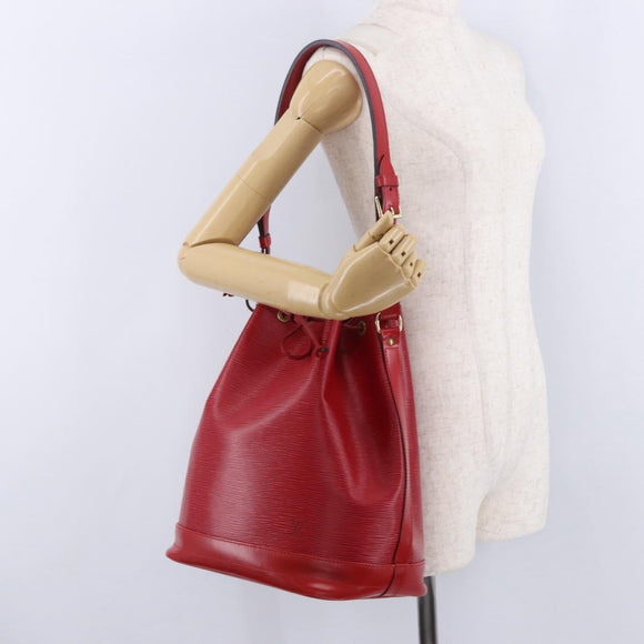 LOUIS VUITTON Epi Noe Shoulder Bag Red M44007 LV Auth BA14922A