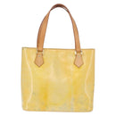 LOUIS VUITTON Monogram Vernis Houston Hand Bag Gris M91053 LV Auth BA14923-2
