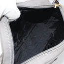 Salvatore Ferragamo Vala Shoulder Bag Suede Gray Gold Tone Auth BA14925-18