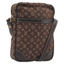 LOUIS VUITTON Monogram Mini Lin Danube Shoulder Bag Ebene M95228 LV Auth BA14928-1