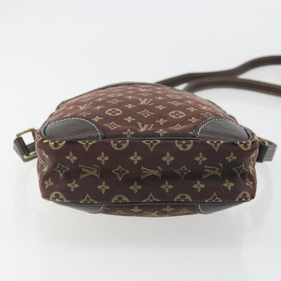 LOUIS VUITTON Monogram Mini Lin Danube Shoulder Bag Ebene M95228 LV Auth BA14928