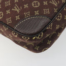 LOUIS VUITTON Monogram Mini Lin Danube Shoulder Bag Ebene M95228 LV Auth BA14928-16