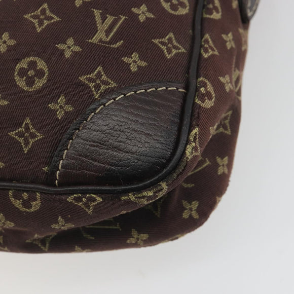 LOUIS VUITTON Monogram Mini Lin Danube Shoulder Bag Ebene M95228 LV Auth BA14928