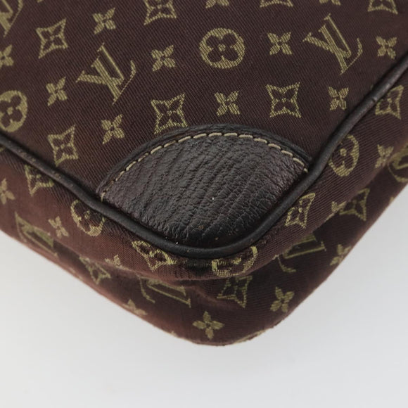 LOUIS VUITTON Monogram Mini Lin Danube Shoulder Bag Ebene M95228 LV Auth BA14928