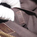 LOUIS VUITTON Monogram Mini Lin Danube Shoulder Bag Ebene M95228 LV Auth BA14928-12