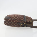 LOUIS VUITTON Monogram Mini Lin Danube Shoulder Bag Ebene M95228 LV Auth BA14928-3