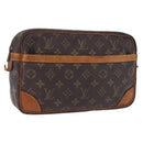 LOUIS VUITTON Monogram Compiegne 28 Clutch Bag M51845 LV Auth BA14929-1