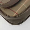 Burberrys Nova Check Shoulder Bag Canvas Beige Gold Tone Auth BA14931A-14