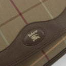 Burberrys Nova Check Shoulder Bag Canvas Beige Gold Tone Auth BA14931A-17