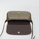 Burberrys Nova Check Shoulder Bag Canvas Beige Gold Tone Auth BA14931A-10