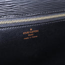 LOUIS VUITTON Epi Sellier Dragonne Clutch Bag Black M52612 LV Auth BA14932-19