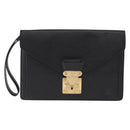 LOUIS VUITTON Epi Sellier Dragonne Clutch Bag Black M52612 LV Auth BA14932-13