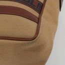 SAINT LAURENT Hand Bag Canvas Beige Auth BA14933-16