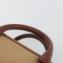 SAINT LAURENT Hand Bag Canvas Beige Auth BA14933-14